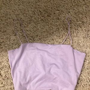 purple crop top